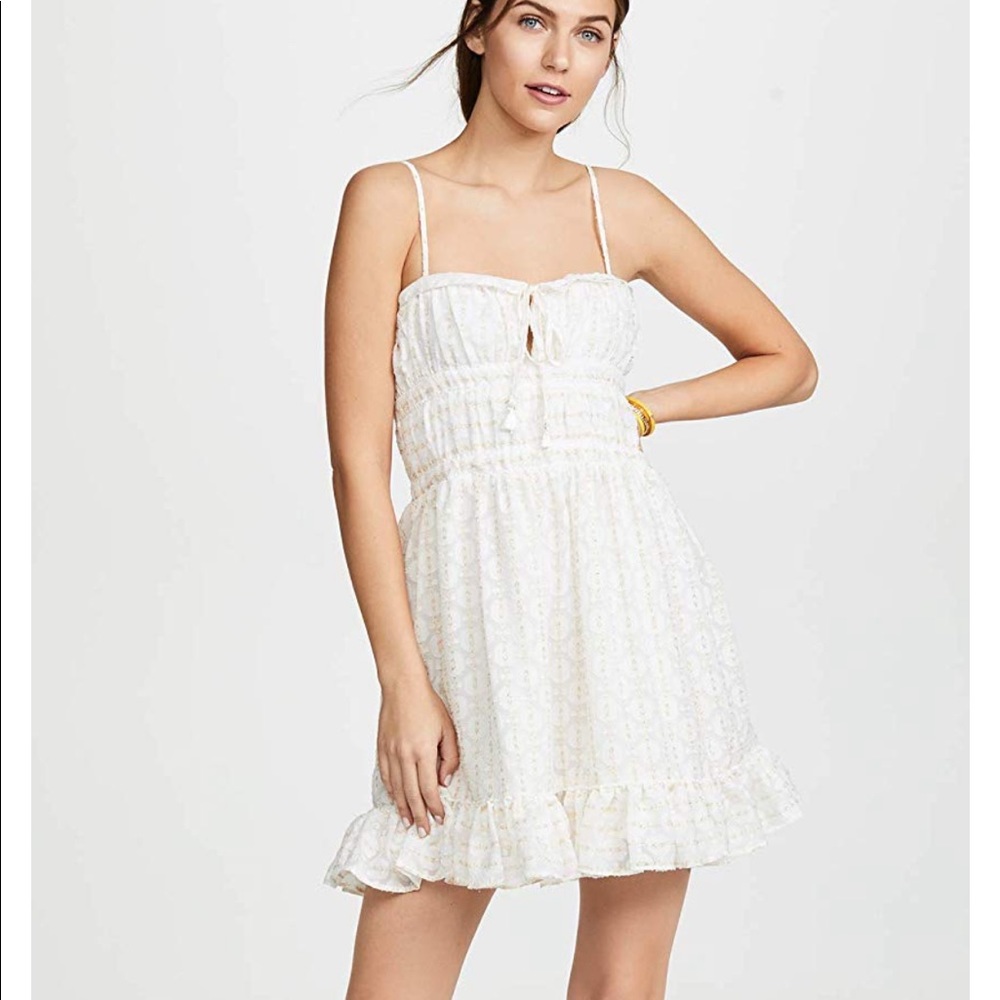 White Dress with Gold detailing
